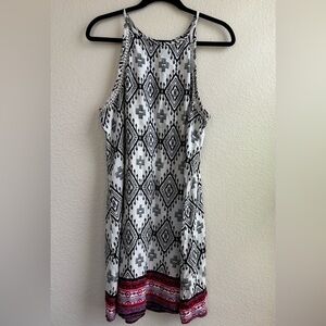 Mudd Black and White Patterned Dress